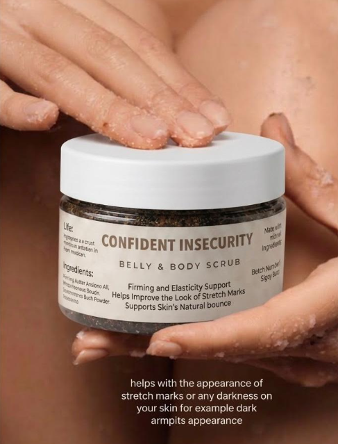 Confident Belly & Body Scrub 300ml