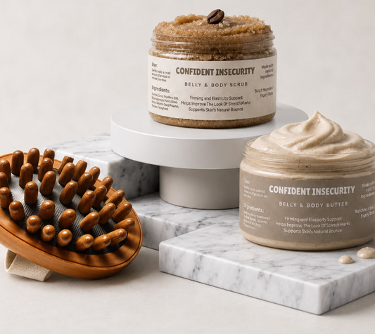 The Confident Trio - Scrub + Butter + Scrub Brush For Cellulite