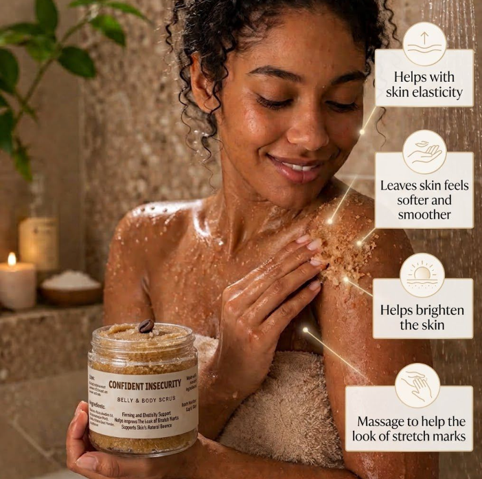 Confident Belly & Body Scrub 300ml